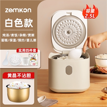 德国Zemkon迷你小电饭煲家用智能两人用ricecooker小型2.5L电饭锅