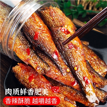 湖南农家特产手撕鱼香辣东江鱼干下饭菜休闲零食开袋即食小鱼干