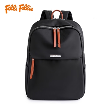 Folli Follie商务通勤双肩包黑色FF-Y002A(SB23JLP003BK)
