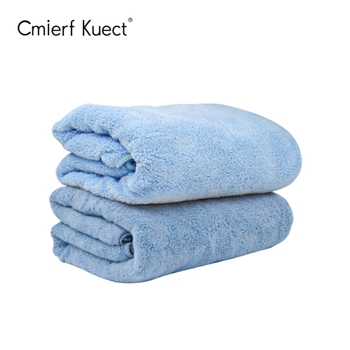 Cmierf Kuect 珊瑚绒毛浴巾套装家用柔软吸水速干毛巾大人毛巾（一条毛巾35*75cm+一条浴巾70*140cm ）